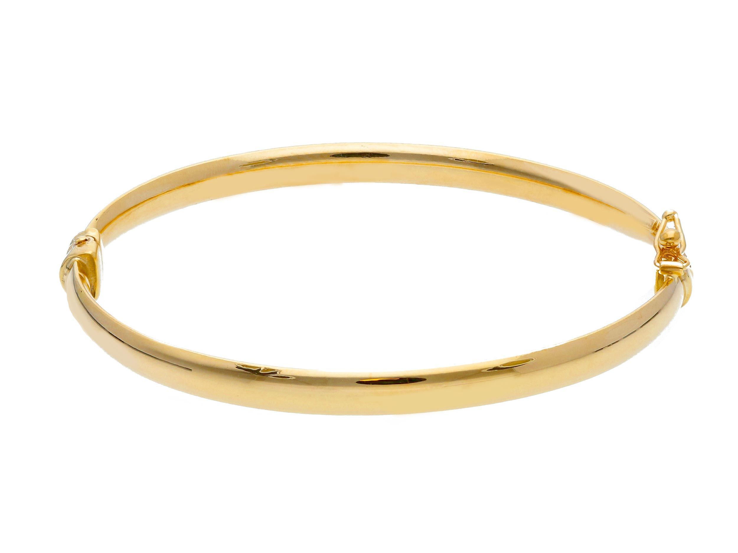 Golden bracelet with clasp k14  Ø 60mm  (code S230485)